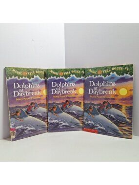 Magic Tree House Dolphins At Daybreak Mary Pope Osborne 3 Book Lot